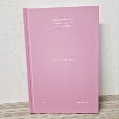 závěrečná práce v růžových deskách - střední zdravotnická škola 5. května